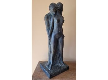 Leonardo Ary Works Cast Plaster Bronze Look Figurine