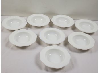 White Hobnail Milk Glass Small Bowls