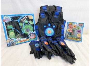 Four Wild Kratts Creature Power Suits & Two Creature Power Disc Holder Sets