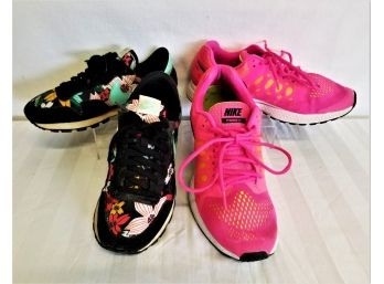 Two Pairs Of Women's Nike Sneakers