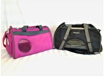Two Nylon And Mesh Soft Sided  Pet  Carrier/travel Bags