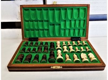 Travel Size  Folding Wooden Magnetic Chess Set