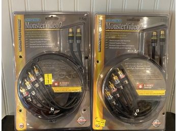 Monster Video 2  High Resolution Video Cables Pair