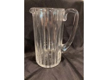 Baccarat Harmonie Fluted Crystal Glass Pitcher Made In France
