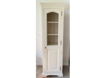 Cupboard Painted White Chicken Wire Top Door From Country Willow Bedford Hills, NY ( Paid 1,240.00 )