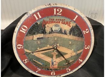 Battery Operated Baseball Wall Clock