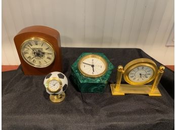 Group Of Battery Operated Desk Clocks