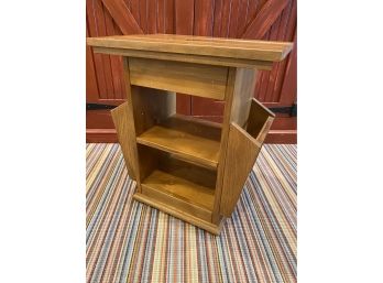 A Wooden Magazine Rack/side Table