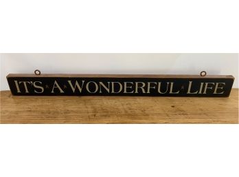 House Sign 'rules' It's A Wonderful Life Wooden Sign