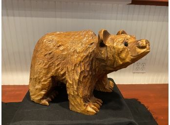 A Very Nice Carved Wood Bear