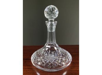 Fantastic WATERFORD Cut Crystal Ships Decanter With Stopper  - Excellent Conditioin - CLASSIC Piece -