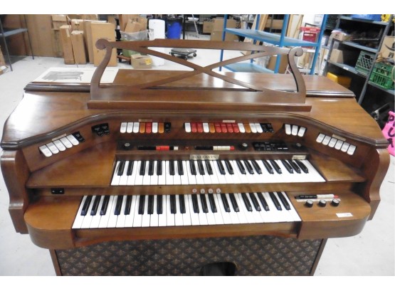 Vintage Baldwin Organ With Manual And Stool