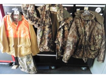 3 Hunting Jackets One Is Winchester & One Pair Of Hunting Jeans