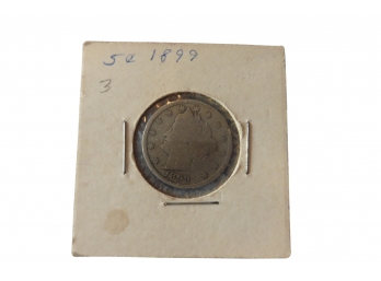 (#A36) 1899 Liberty Head V Nickel 5 Cent Piece