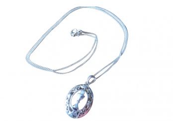 925 Sterling Silver Communion Chalice Pendant Necklace