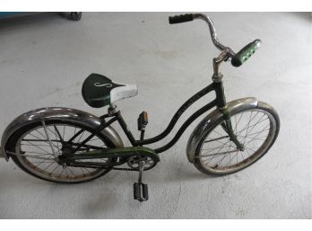 Vintage Schwinn 20' Girls Green Bicycle