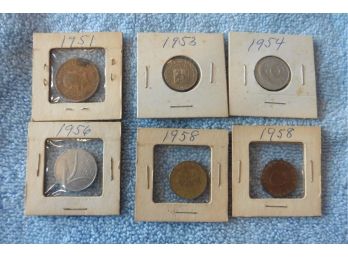 (#A15) Lot Of International Coins From 1950's Mexico Italy Venezuela Turkey