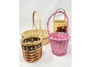 Lot Of Decorative Storage Baskets