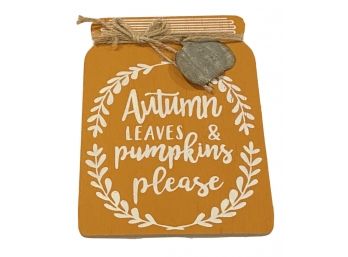 Autumn Pumpkin Home Decor Accent