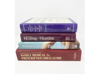 Four (4) Medicinal Health Books And Remedies