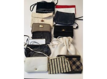 Lot Of 14 Small Purses Clutches Wallets Cosmetic Bags