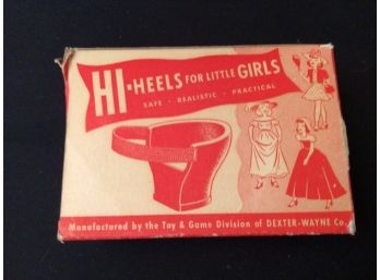 Vintage Dexter-Wayne Hi-heels For Little Girls With Original Box