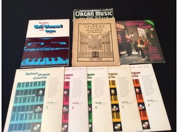 Lot Of 9 Music Books For Organ 1930s - 1970s