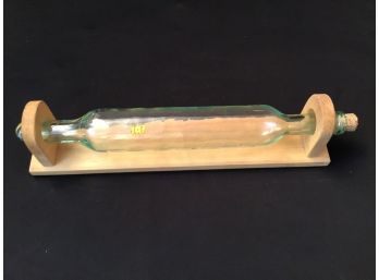 Fillable Glass Rolling Pin With Stand Made In Spain