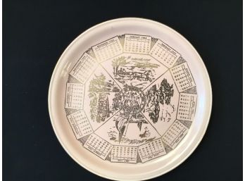 1954 Homer Laughlin Pink Jubilee Commemorative Plate