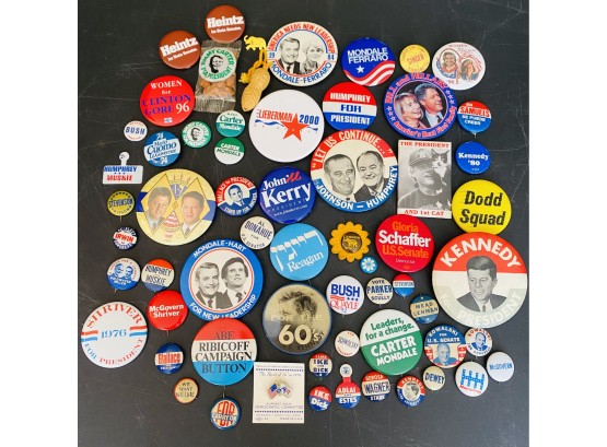 Assorted Political Campaign Buttons-Pinbacks Lot # 2 Mostly Presidential  ( READ DESCRIPTION)