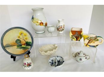 Assorted Porcelain Ceramic Lot-MOMA, Czech, Limoges, Royal Worcester, Vtg Lenox, Meissen Blue Onion,  More