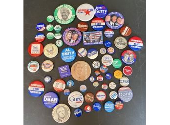 Assorted Political Campaign  Buttons Mostly Presidential-Pinbacks Lot # 1