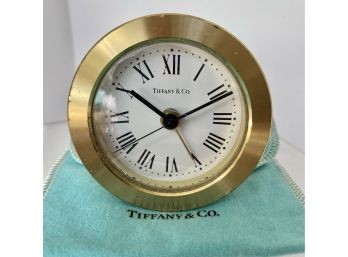 Made In Germany Vintage Tiffany & Co. Alarm Clock 2.5' Diameter UNTESTED #8 ( READ Description)