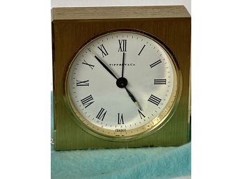 Tiffany & Co. France Alarm Clock Roman Numerals 2.5' Squared UNTESTED Lot # 11 ( READ Description)