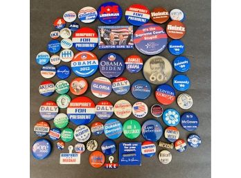 Assorted Political Campaign Buttons Mostly Presidential -Pinbacks Lot # 6