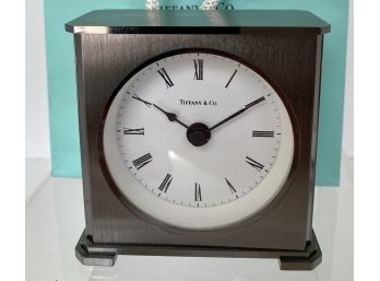 Vintage Tiffany & Co. Table Top Desk Clock Hechinger, Germany - 3' X 3' UNTESTED # 5 (READ Description)