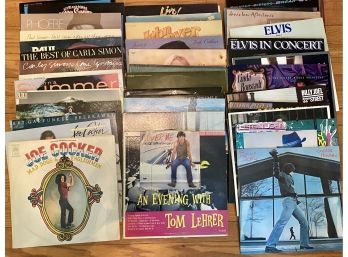 Lot Of 45 Vinyl 33 RPM Records Assorted In Great Condition ( READ Description For Artists Names)