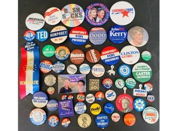 Assorted Political Campaign Buttons-Pinbacks Lot # 4