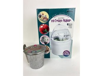 Ice Cream Maker And Pint Cooler Container