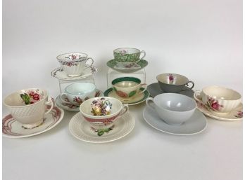 Collection Of China Tea Cups And Saucers