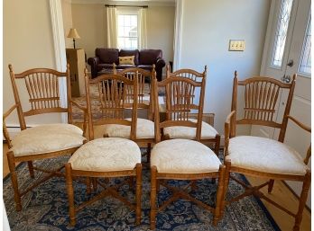Set Of Six Sheaf Back Dining Chairs