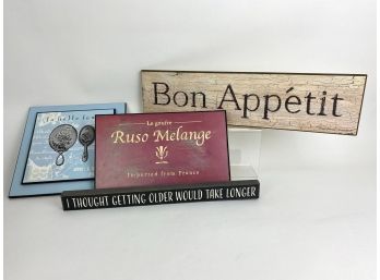Collection Of Wooden Signs