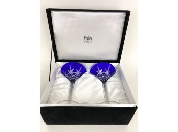 Folio Crystal Martini Glasses