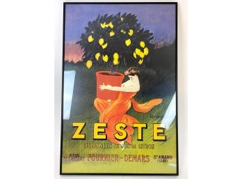 Vintage French Advertising Poster For Lemons