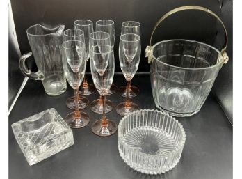 Champagne Glasses Ice Bucket & More