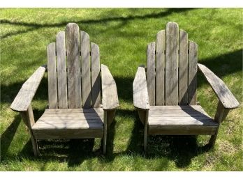 Pair Vintage Adirondack  Chairs