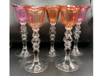 5 Tall Candle Holders