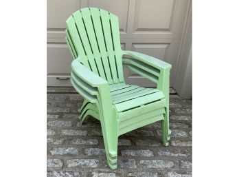 3 Stackable Adirondack Chairs
