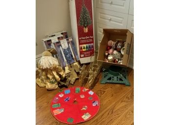 Christmas Lot #5 ~ 48 Fiber Optic Tree, 3 Boxes New LED Window Candles & More ~