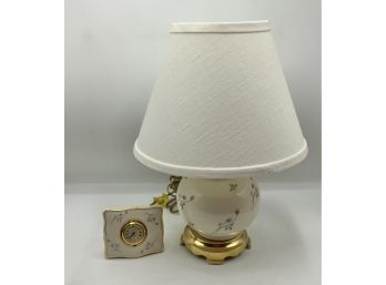 Lenox Bedside Clock & Lamp